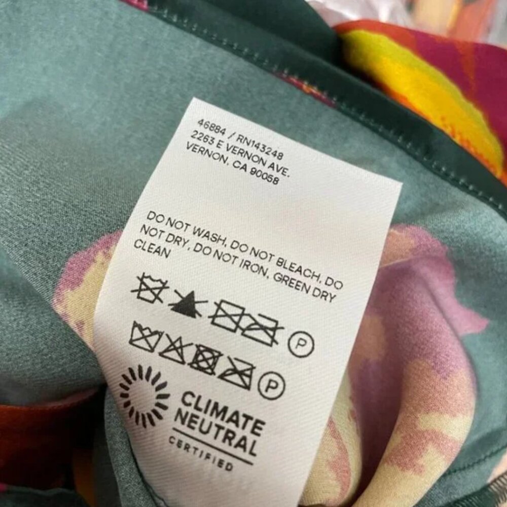 SALE! Reformation Frankie Silk Dress in Daiquiri - Picture 10 of 11